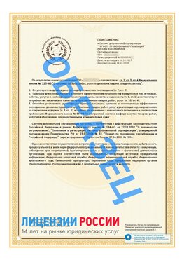 Образец сертификата РПО (Регистр проверенных организаций) Страница 2 Лермонтов Сертификат РПО
